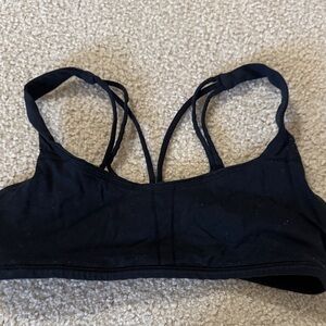 Lululemon Athletica Black Strappy Sports Bra